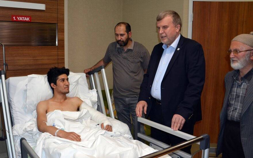 Şan'dan yaralanan Konyaspor taraftarına ziyaret