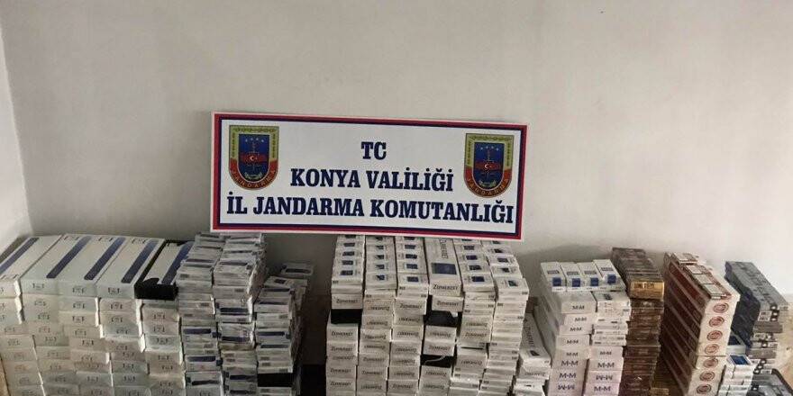 Akşehir'de kaçak sigara operasyonu