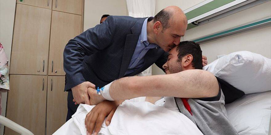 Soylu'dan Tedavi Gören Gazilere Ziyaret