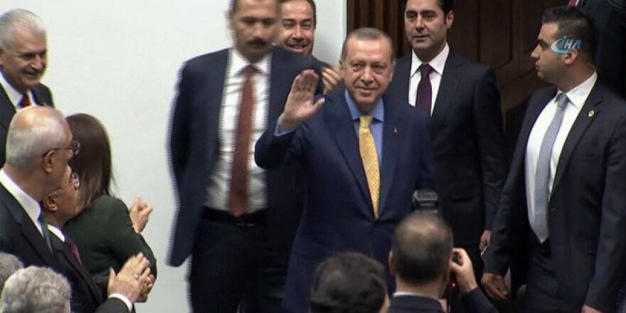 Erdoğan, büyük bir coşkuyla karşılandı