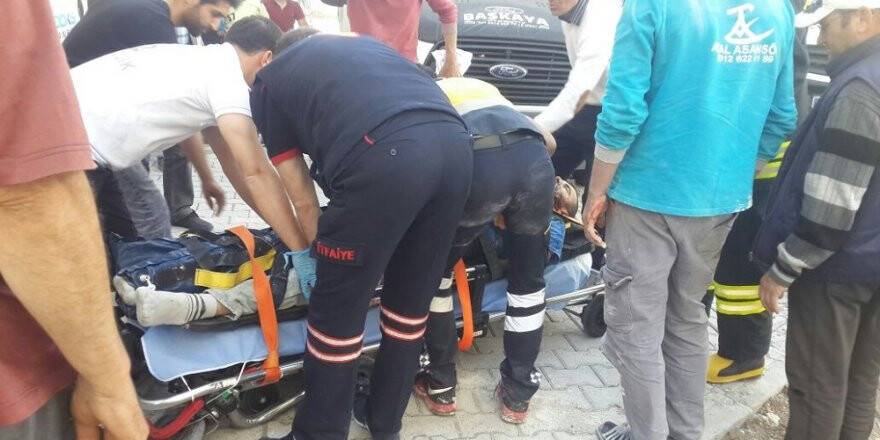 Asansör boşluğuna düşen işçi ağır yaralandı