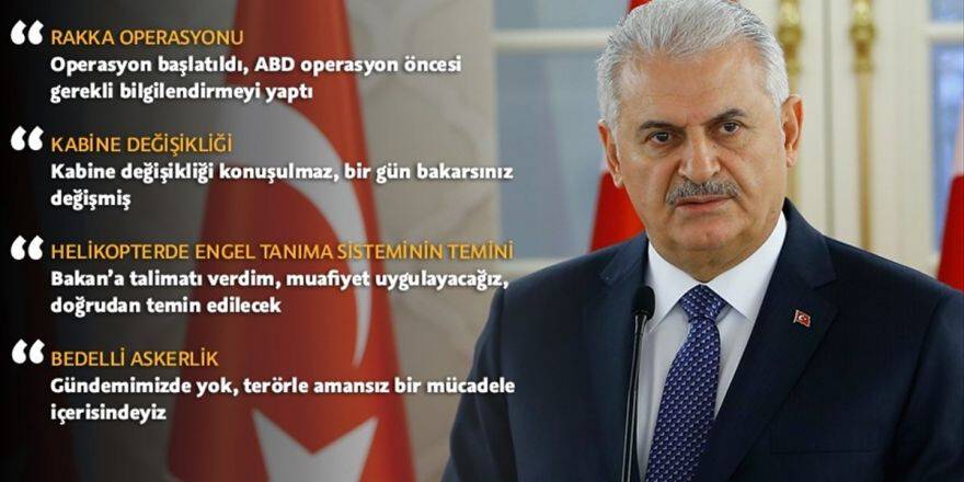 Başbakan Yıldırım: Rakka Operasyonu Başlatıldı