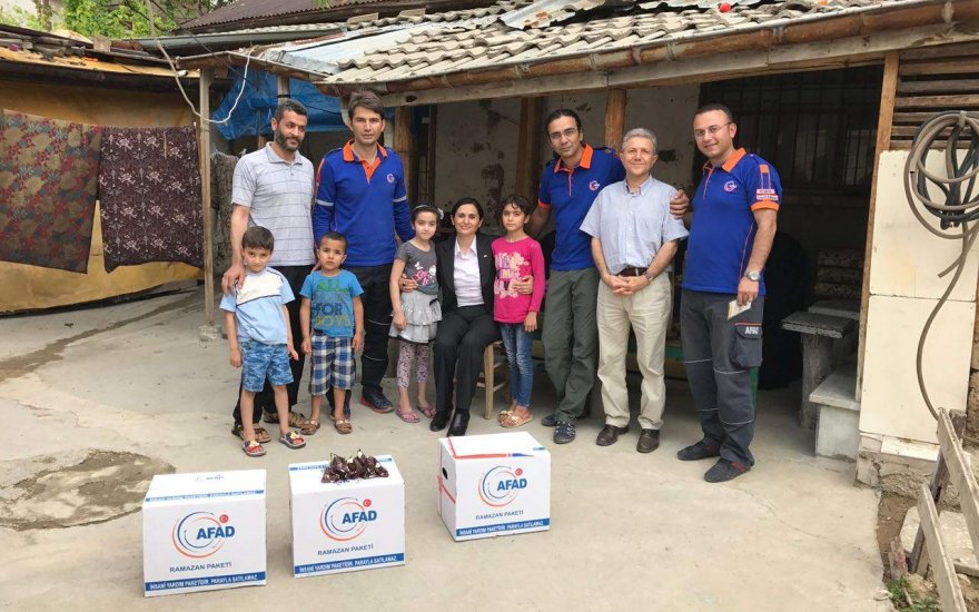 Konya AFAD'dan Suriyelilere yardım