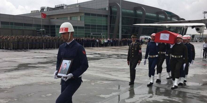 Şehidimizin naaşı Konya'ya getirildi