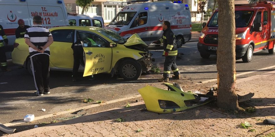 Konya'da trafik kazası: 2 ağır yaralı