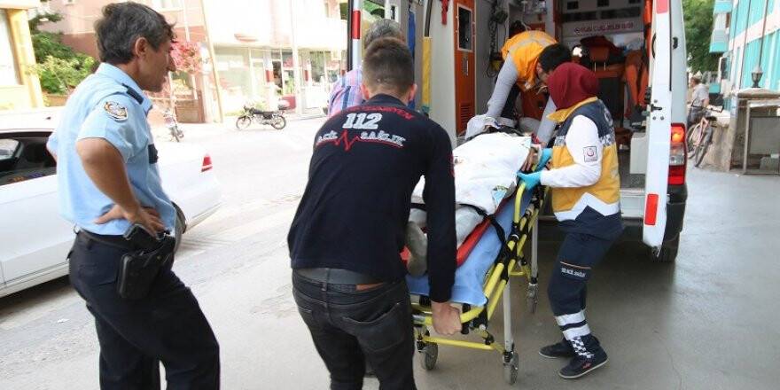 Konya'da polisten kaçarken 4. kattan düştü