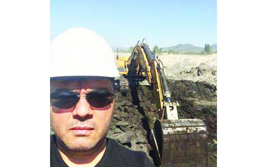 İdris candan şantiyede