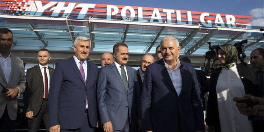 Başbakan Yıldırım, Polatlı'dan Ankara'ya Yüksek Hızlı Trenle Döndü