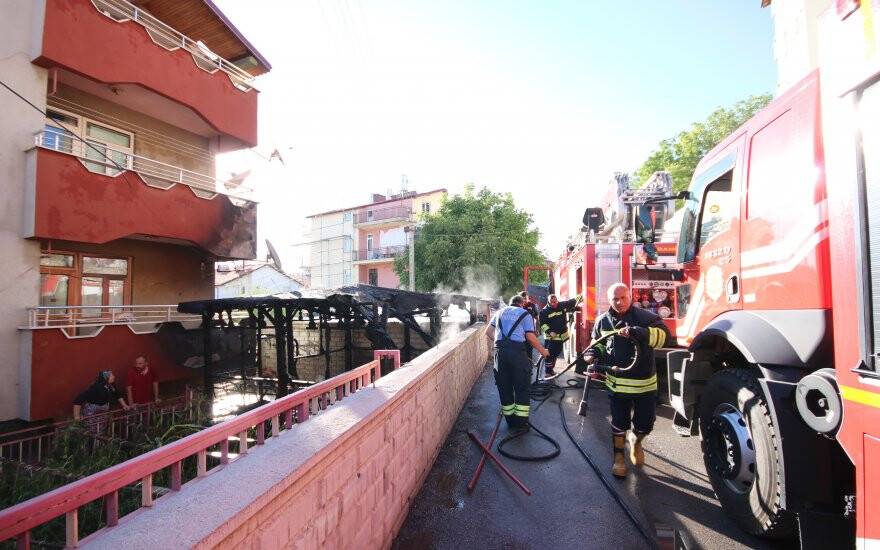 Beyşehir’de korkutan yangın