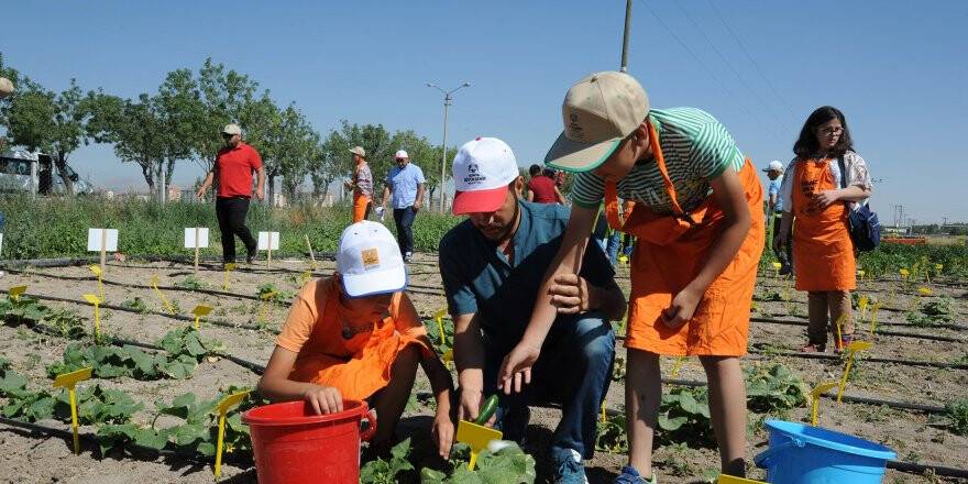 Özel öğrenciler hasat mutluluğu yaşadı