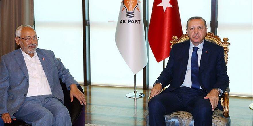 Cumhurbaşkanı Erdoğan, Nahda Hareketi Lideri Gannuşi'yi Kabul Etti