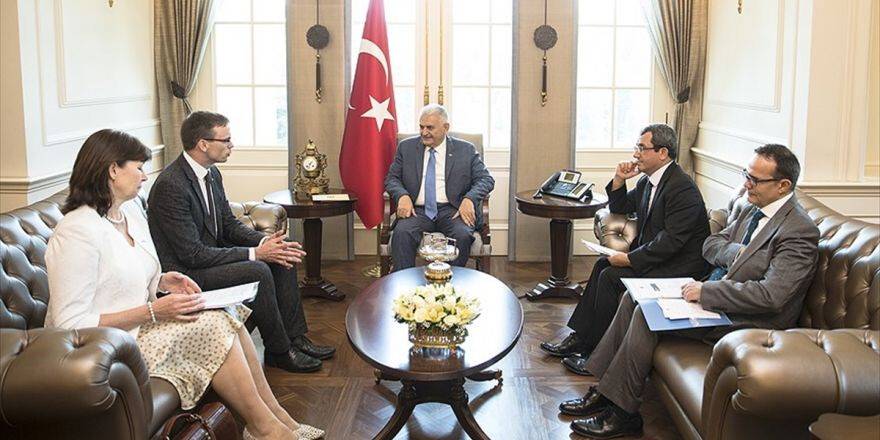 Başbakan Yıldırım, Estonya Dışişleri Bakanı Mikser'i Kabul Etti