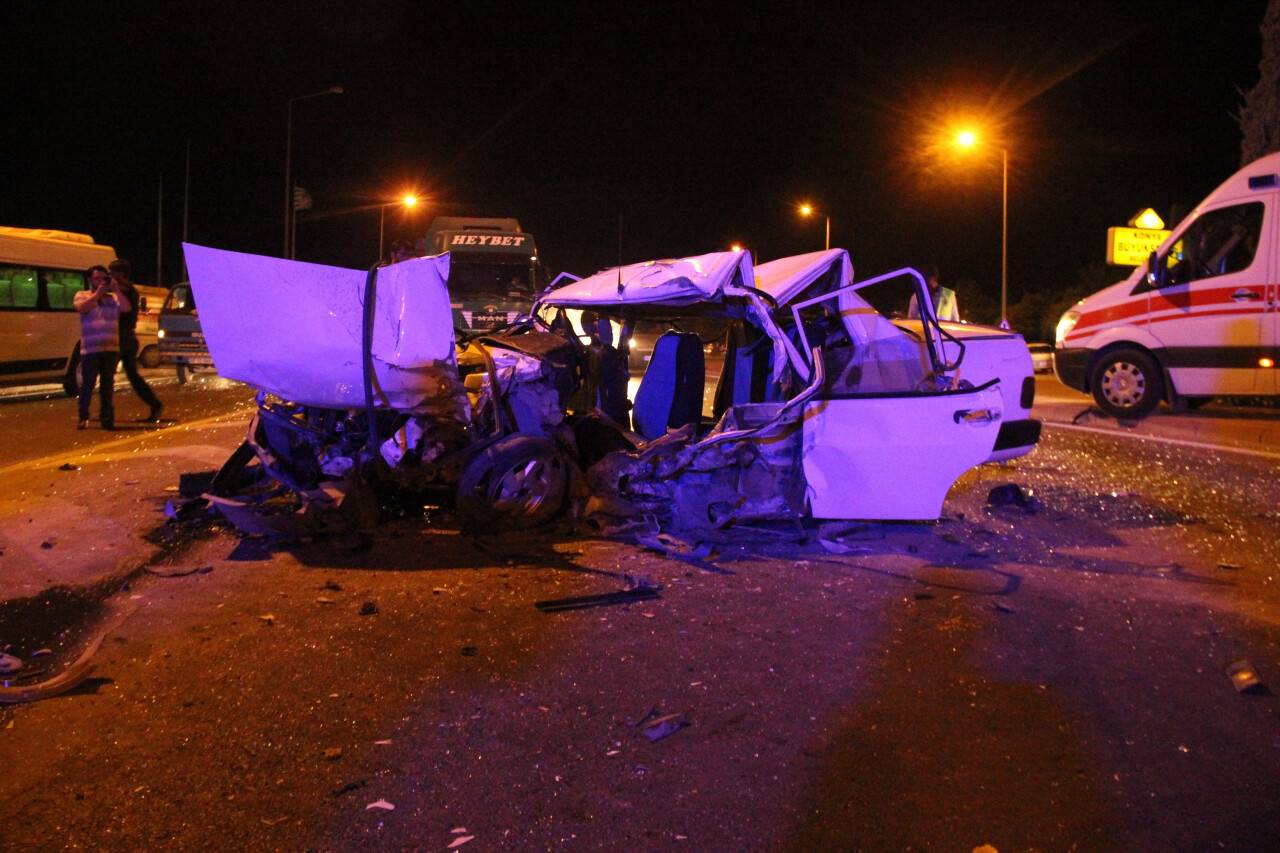 Konya'da feci kaza: 1 Ölü, 7 Yaralı