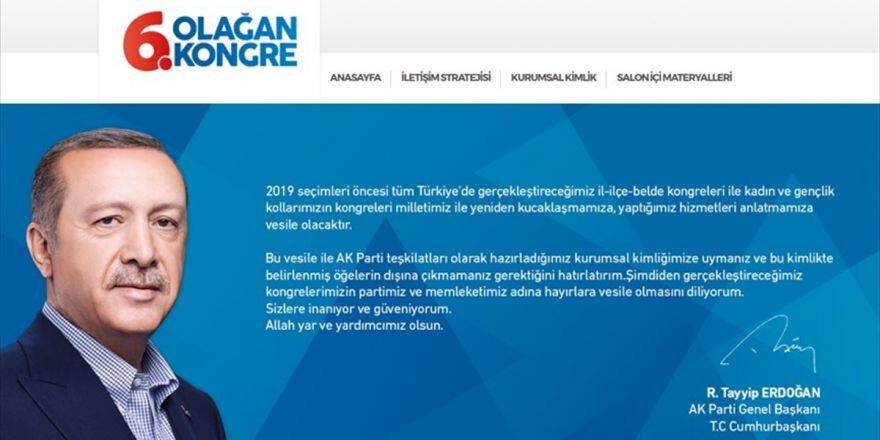 Ak Parti'den 6. Olağan Kongre'ye Özel Web Sitesi