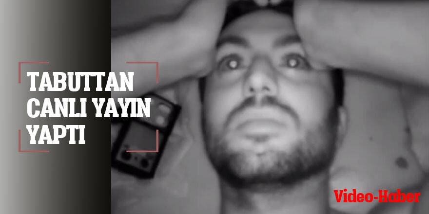 İki gün boyunca tabutta kaldı, canlı yayın yaptı