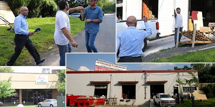 Fetö'nün Firari İş Adamlarının Abd'deki İş Yerleri Aa Tarafından Görüntülendi