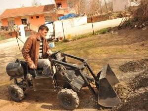 Hurdadan Mini Kepçe Yaptı