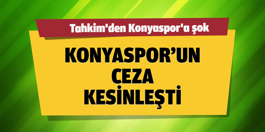 Tahkim'den Konyaspor'a şok