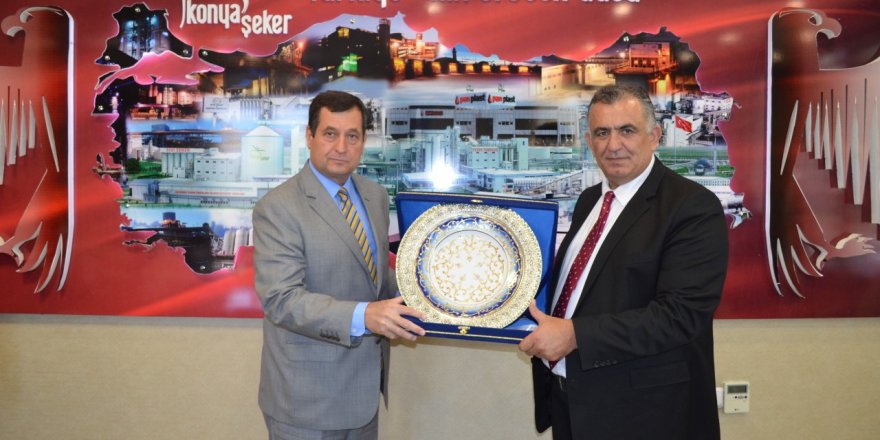 KKTC Tarım Bakanı Nazım Çavuşoğlu, Konya Şeker'i ziyaret etti