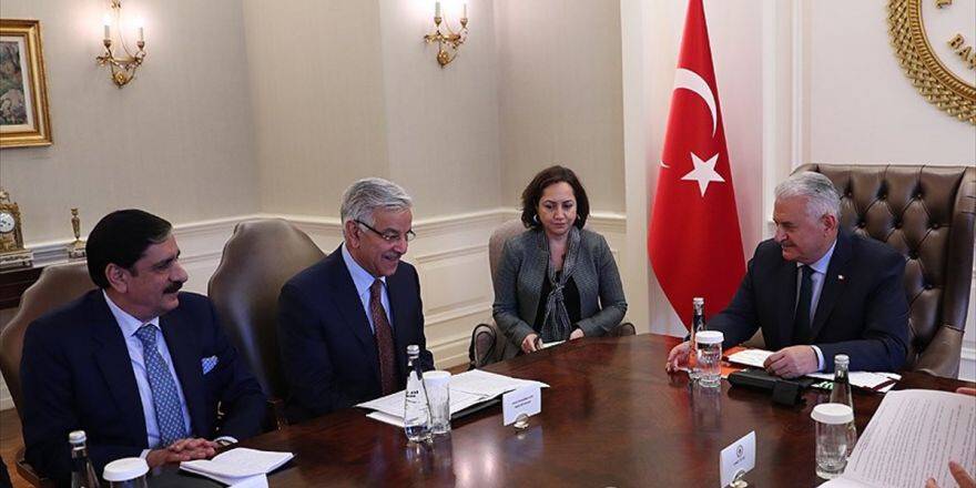 Başbakan Yıldırım'ın Pakistan Dışişleri Bakanı Asıf'ı Kabulü