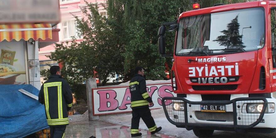 Selçuklu'da korkutan yangın