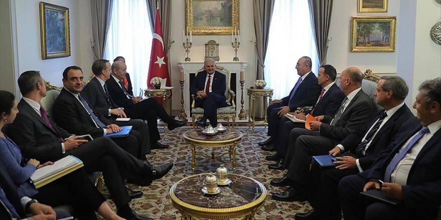 Başbakan Yıldırım, Fransa Dışişleri Bakanı Le Drian'ı Kabul Etti