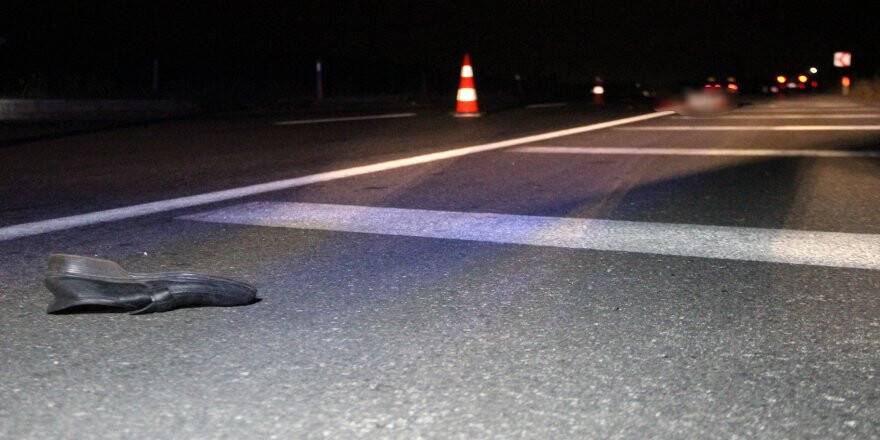 Yol ortasında bacakları parçalanmış cesedin kimliği belirlendi