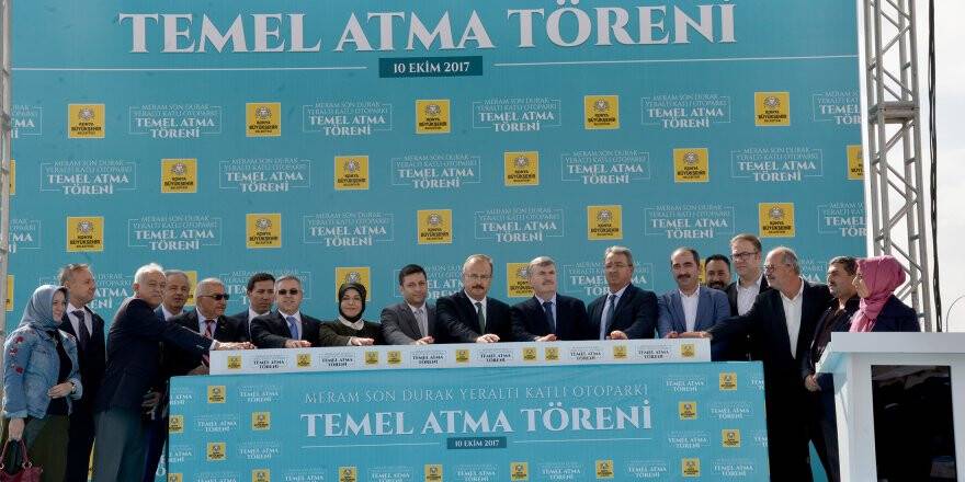 Meram Son Durak Katlı Yeraltı Otoparkının Temeli Atıldı  