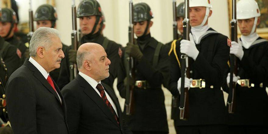Başbakan Yıldırım, İbadi'yi Resmi Törenle Karşıladı