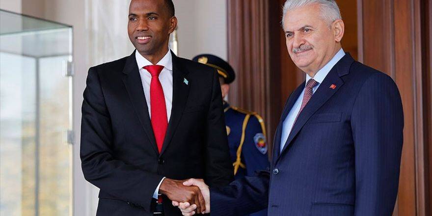 Başbakan Yıldırım, Somali Başbakanı Hayri İle Görüştü