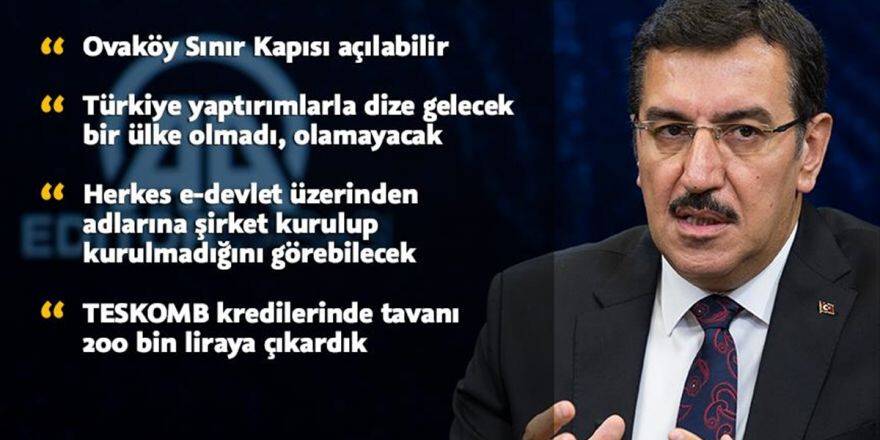 Bakan Tüfenkci: Ovaköy Sınır Kapısı Açılabilir