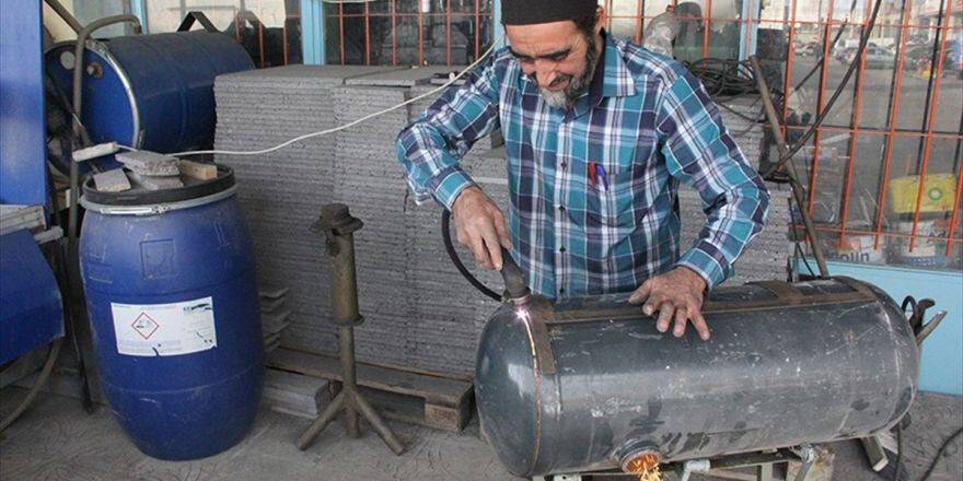 Otomobillerin Eskiyen Lpg Tanklarıyla Evleri Isıtıyor