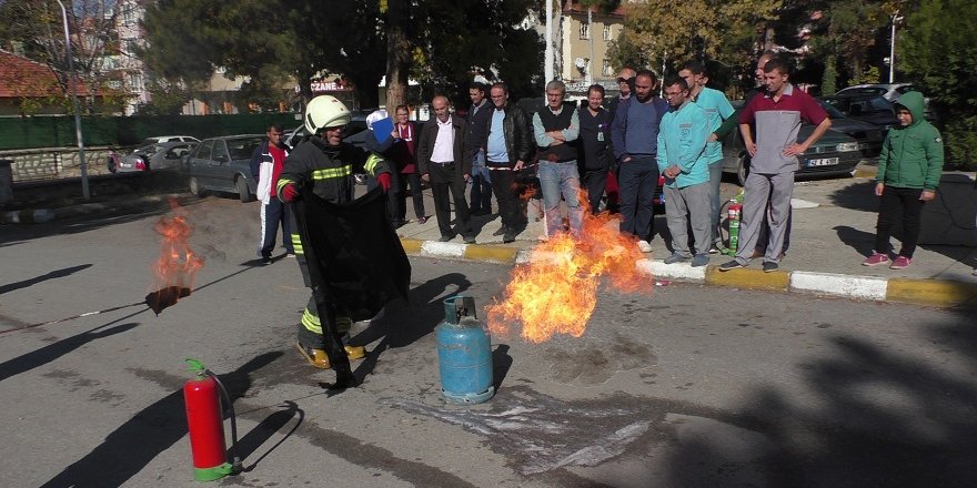 Hastanede Yangın Tatbikatı