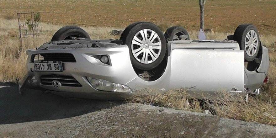 Konya'da otomobil şarampole takla attı: 4 yaralı