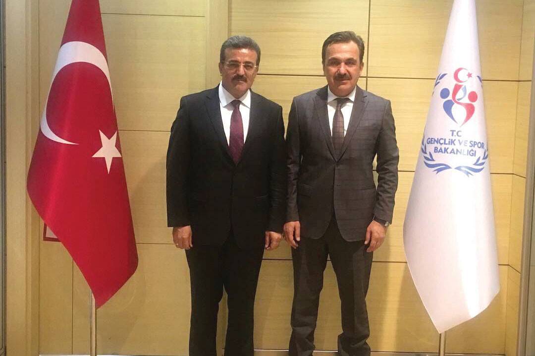 ÖMER ERSÖZ, MÜSTEŞAR ÖZÇELİK VE GENEL MÜDÜR BAYKAN’LA