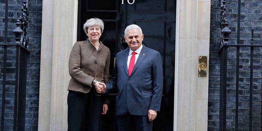 Başbakan Yıldırım İle İngiltere Başbakanı May Bir Araya Geldi