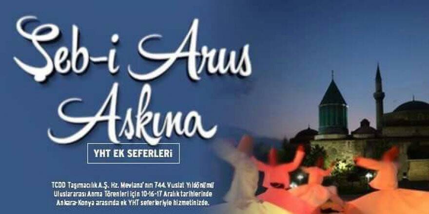 Şeb-i Arus Törenlerinde YHT seferlerine ayar