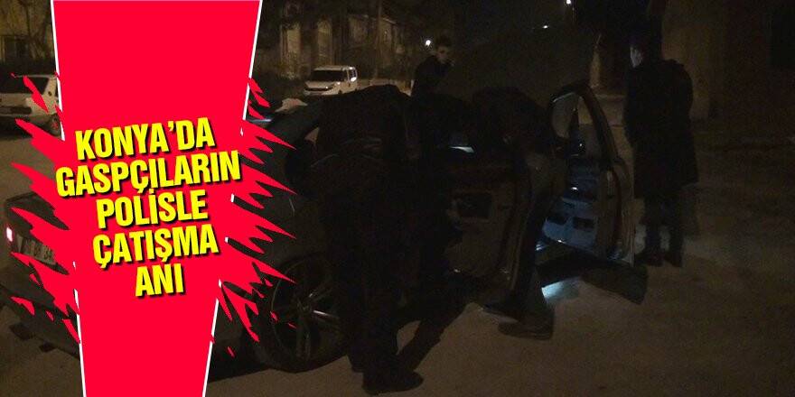 Ereğli'de gaspçılarla polisin çatışma anı