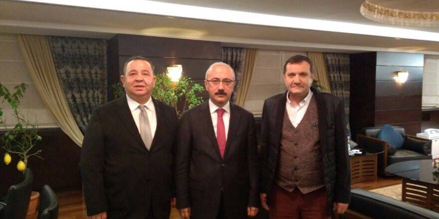 Yenikaynak ve Oğuz, Bakan Elvan’ı ziyarette