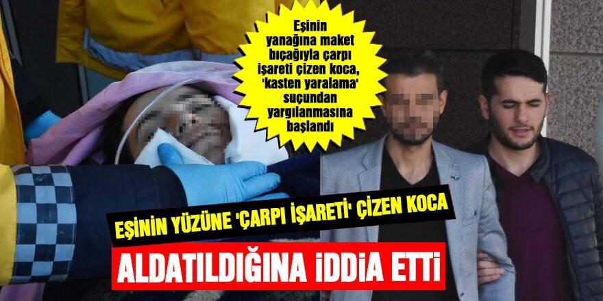 Eşinin yüzüne 'çarpı işareti' çizen koca, mahkemeye aldatıldığı iddiasıyla fotoğraf sundu