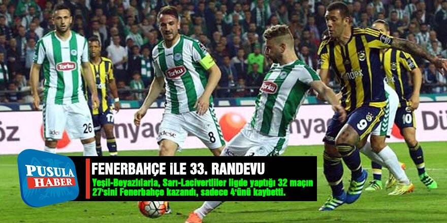 Konyaspor ile Fenerbahçe 33. Maça Çıkıyor