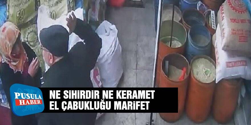 El çabukluğuyla 200 lirayı alıp eteğinin içine koydu