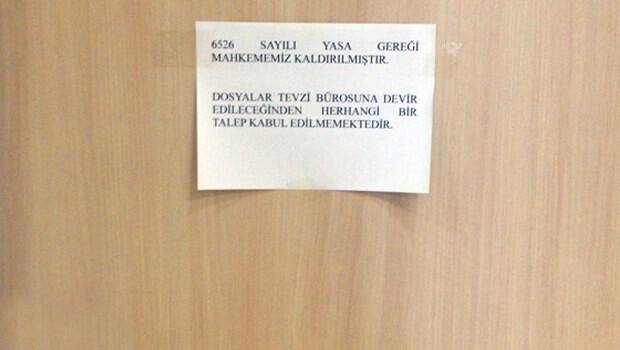 Adliyelerde kaos