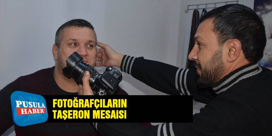 Fotoğrafçıların taşeron mesaisi