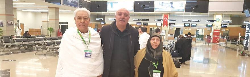 FAİK VE HATİCE NÜKTE UMRE YOLCUSU