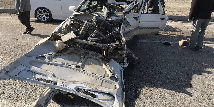 Taziye ziyaretine giden çift, kazada yaralandı