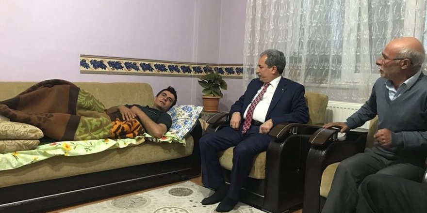 Başkan Akkaya’dan Afrin Gazisine ziyaret 