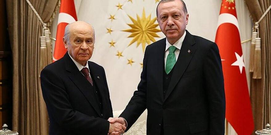 Cumhurbaşkanı Erdoğan, Mhp Genel Başkanı Bahçeli'yi Kabul Etti