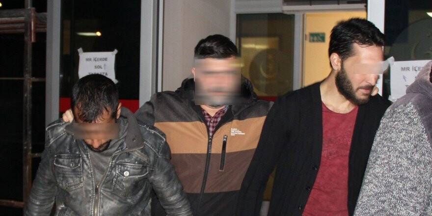 Televizyon hırsızları devriye atan polise yakalandı