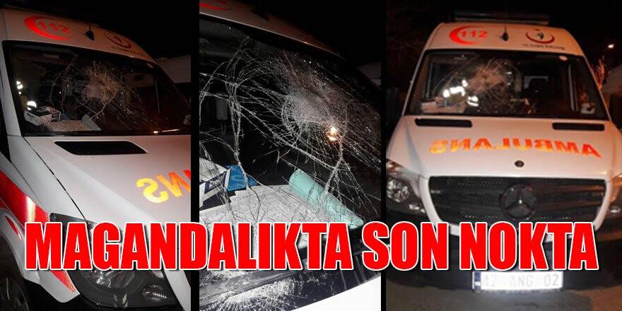 Konya'da hasta yakınları ambulansa saldırdı
